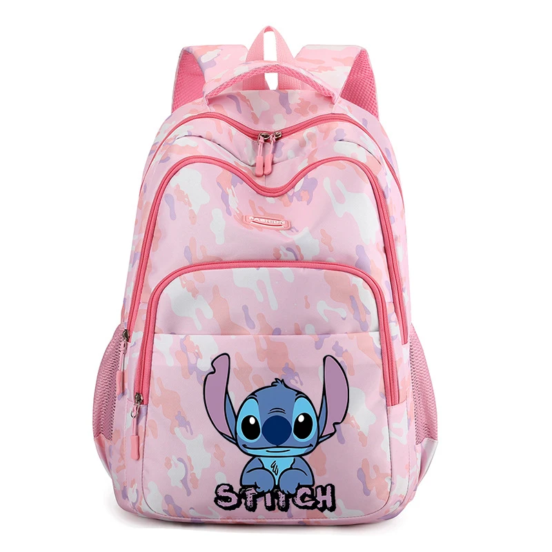 Disney Lilo&stitch Student Large School Bag Backpack Boy Girl Bookbag Bag Teenager Children Knapsack Schoolbag Rucksack Mochila