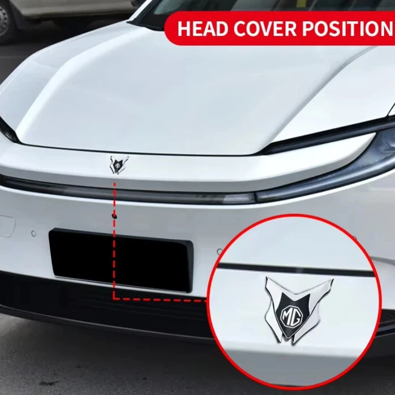 3D Shield Car Body Metal Emblem Sticker Trunk Badge Decal Waterproof Rustproof For MG ZS MG4 EV HS MG3 MG5 EV Marvel R ONE