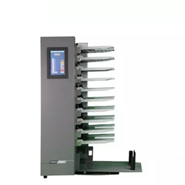 Preço automático da máquina de classificação e colagem de papel com 10/12 bandejas