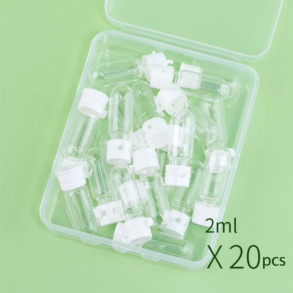 Bouteilles d'échantillon bouteilles d'huile essentielle en verre récipients cosmétiques Mini flacons en verre pour aromathérapie soins personnels soins de la peau