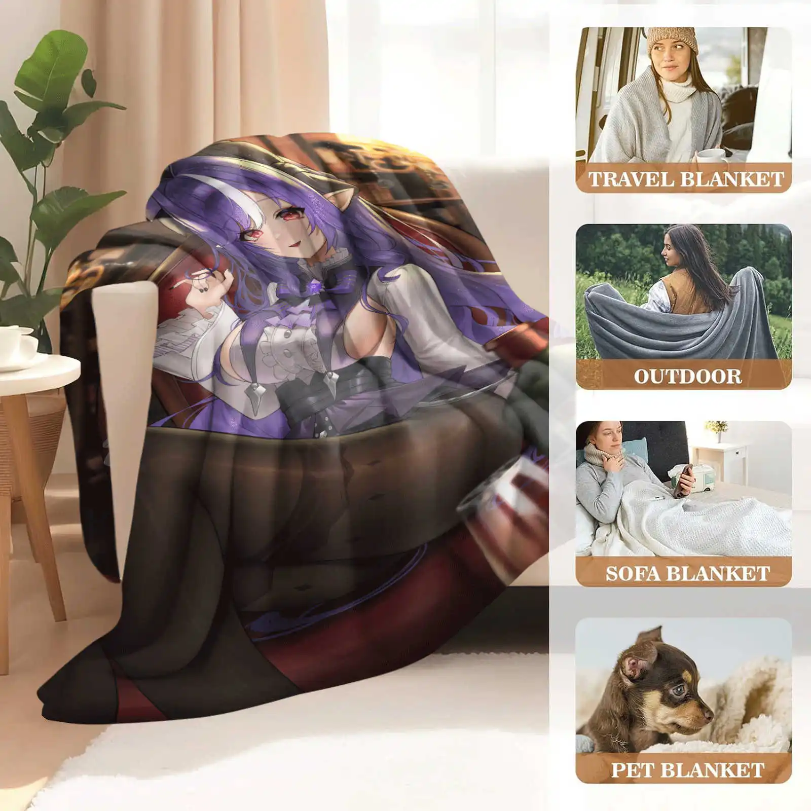 Zenless منطقة صفر الفانيلا بطانية ل أريكة سرير مكتب المنزل التخييم قيلولة الترفيه لينة رمي البطانيات هدايا عيد ميلاد للفتيات