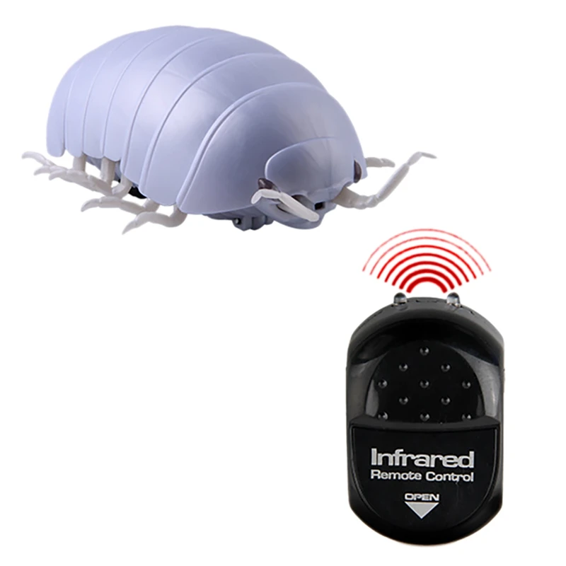 Fbil-simulação de controle remoto pillbug brinquedo realista novidade brinquedo complicado para crianças presente aniversário brinquedo rc animal brinquedo