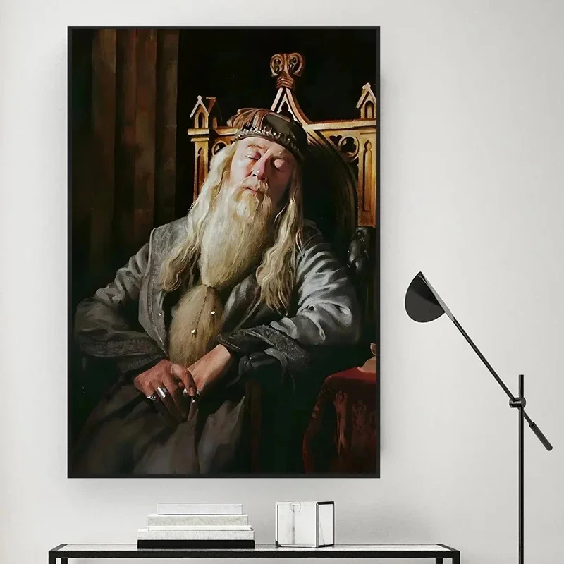 Vintage Headmasters معرض صور ملصق طباعة البروفيسور النوم قماش اللوحة معالج ماجيك المدرسة المشارك ديكور المنزل هدية