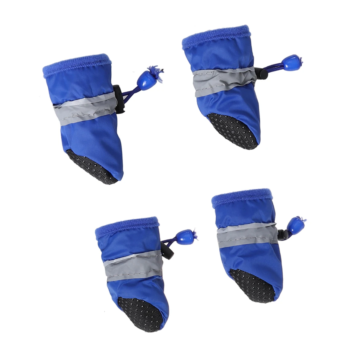 

4 pcs Dog Waterproof Boots Blue Paw Protectors for Small Medium Puppy Rain AntiSlip Outdoor Dog Hiking Pet Shoes Boot