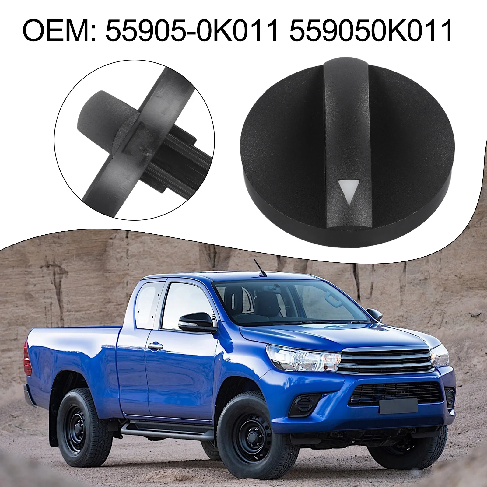 5905-0K011 제어 스위치 손잡이 에어컨 패널 에어컨 검정색 고품질 에어컨 손잡이