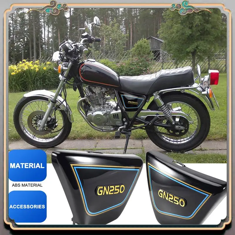 Reliable-1 Pair Right & Left Frame Side Covers Panels For Suzuki Motorcycle Parts Gn 250 Gn250 Gn250 Motorcycle Parts