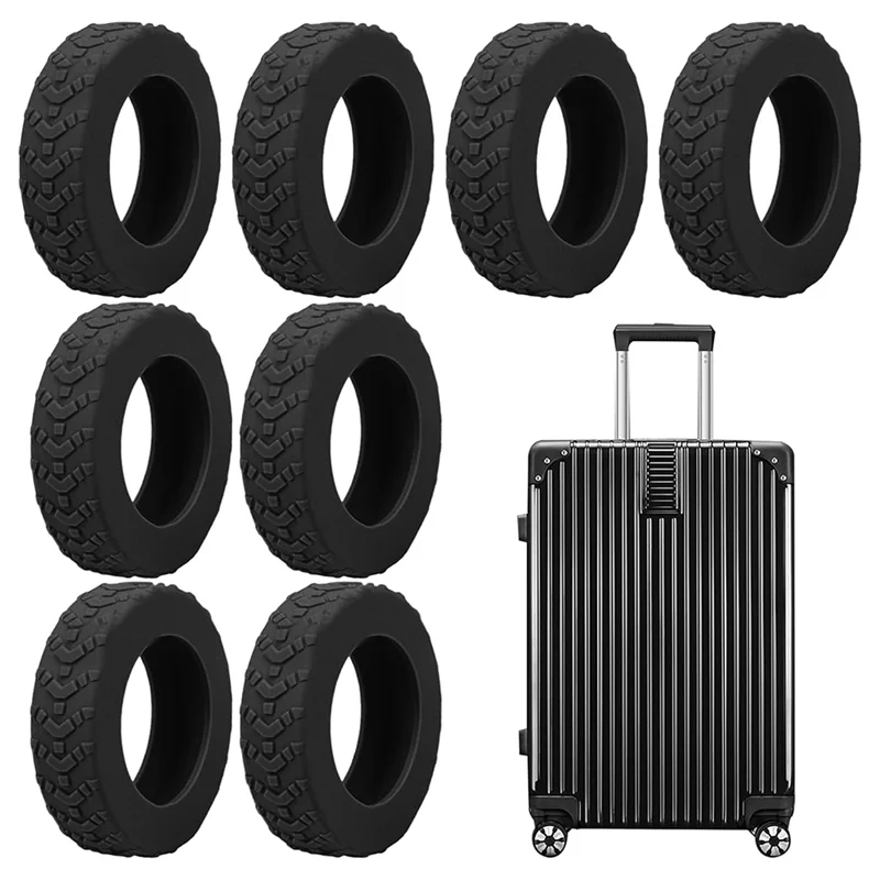 

Y49A-Luggage Wheels Protector Cover 8X Suitcase Wheels Protective Covers For Universal Wheel Protective Cover