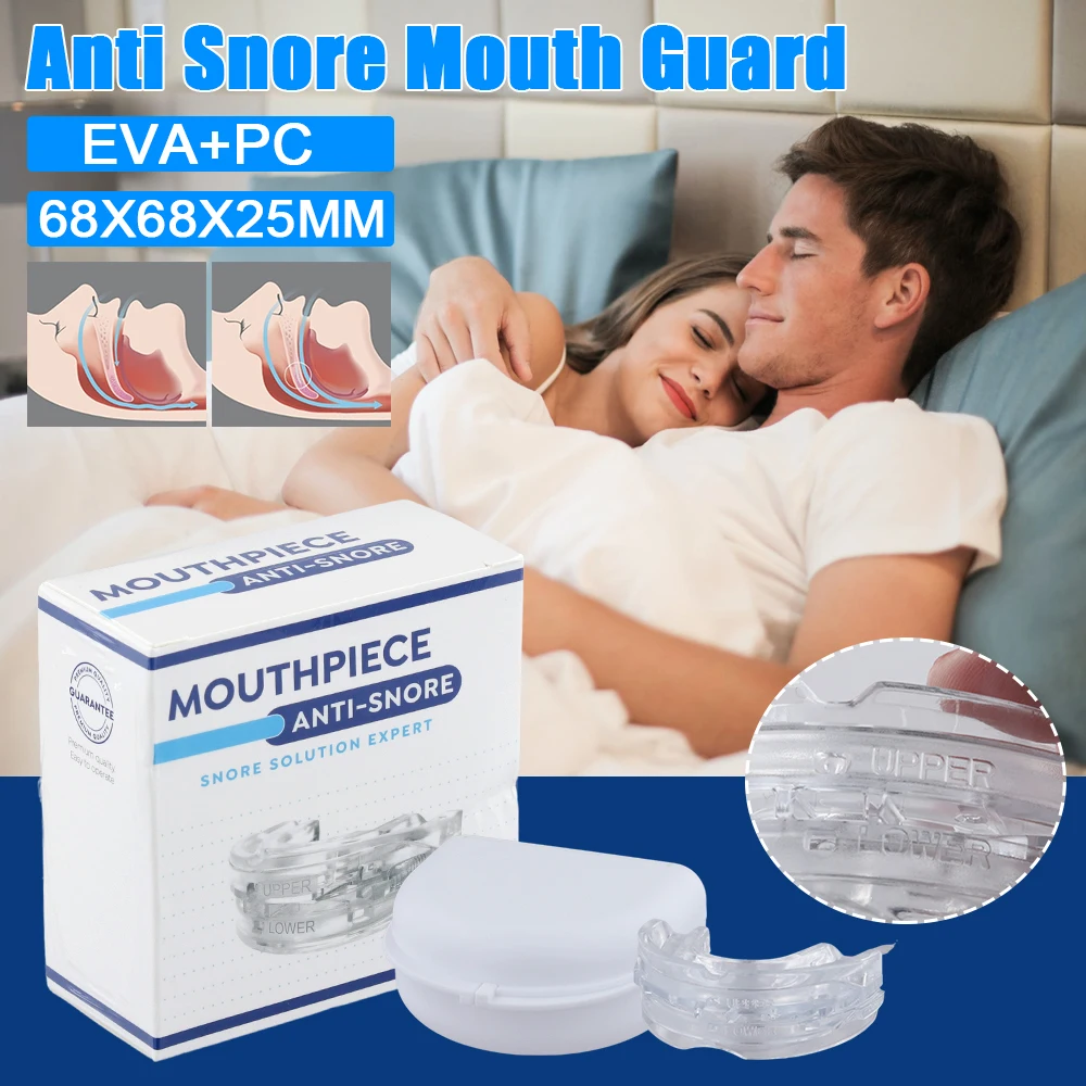 1-10PCS Bruxism Mouth Guard Anti Snoring Improve Sleep Quality Teeth Grinding Splint To Stop Snoring Home Anti Snoring Devices