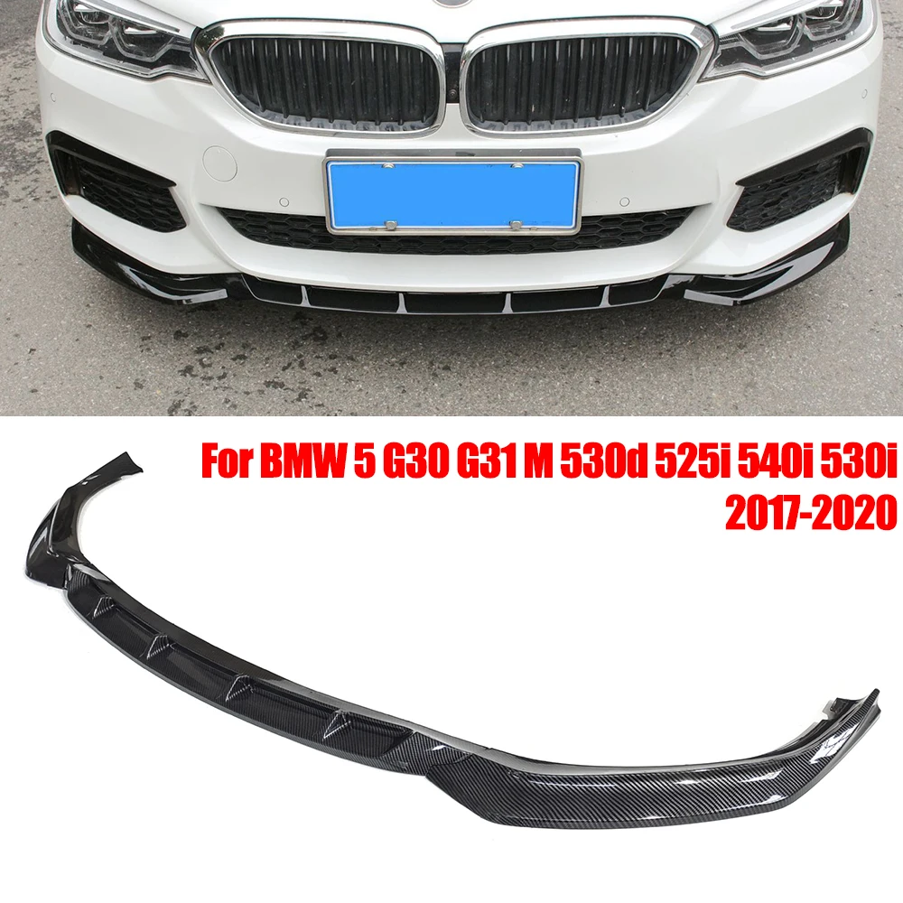 For BMW 5 G30 G31 M 530d 525i 540i 530i 2017-2020 Modified Splitter Deflector Front Bumper Lip Guard Chin Tuning Body Kit Refit