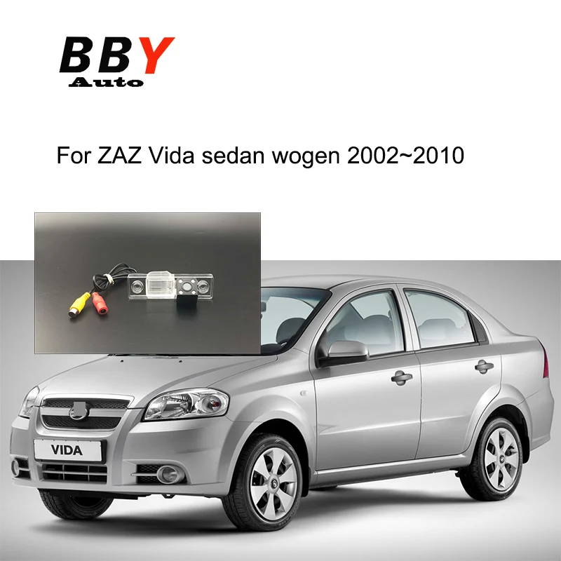 كاميرا الرؤية الخلفية للسيارة ZAZ Vida سيدان wogen 2002 ~ 2010 كاميرا لوحة ترخيص ديناميكية للمسار عكس