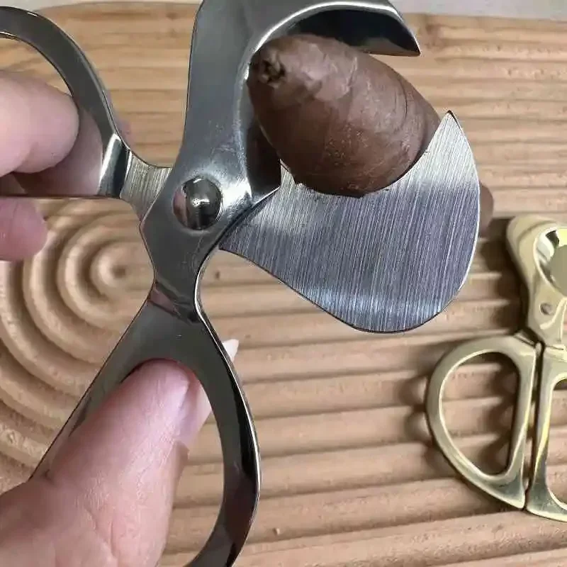 

Metal Cigar Cutter Stainless Steel Cigar Scissors Round Cutter Head Knife Hole Opener Smoking Cigar Accessories 118