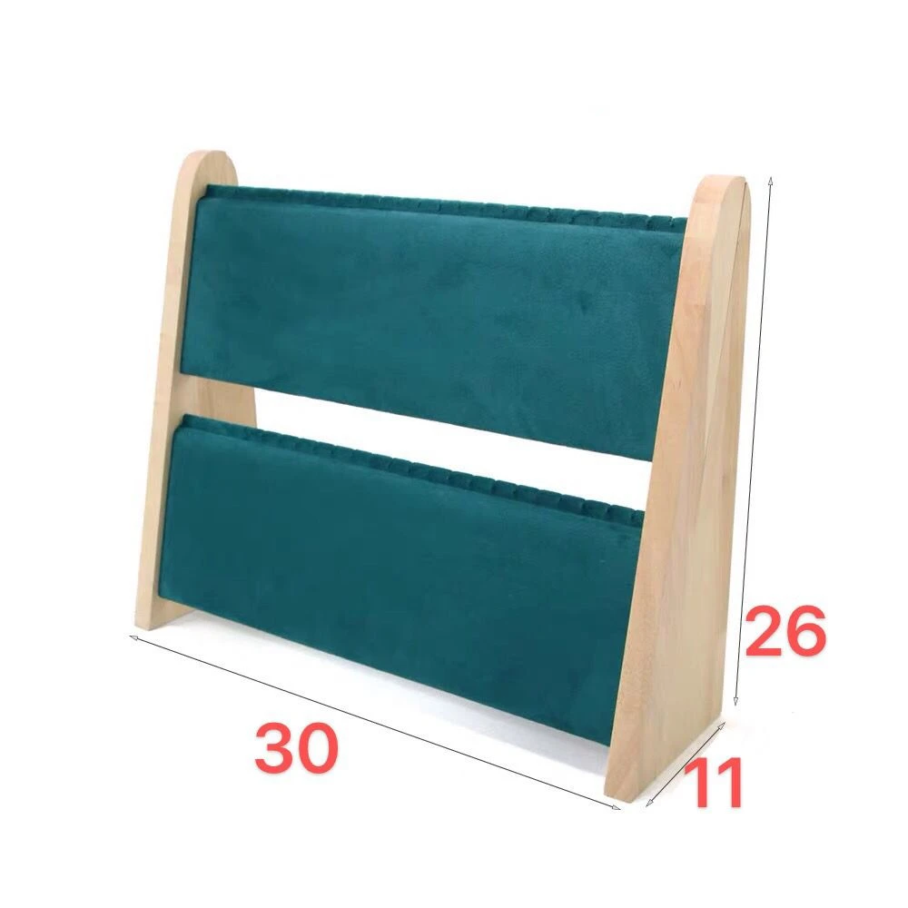 17 Cijfers Houten Sieraden Display Ketting Stand Houder Hanger Armband Organizer Rek Showcase Lade Voor Thuis Winkel Toonbank Shows P