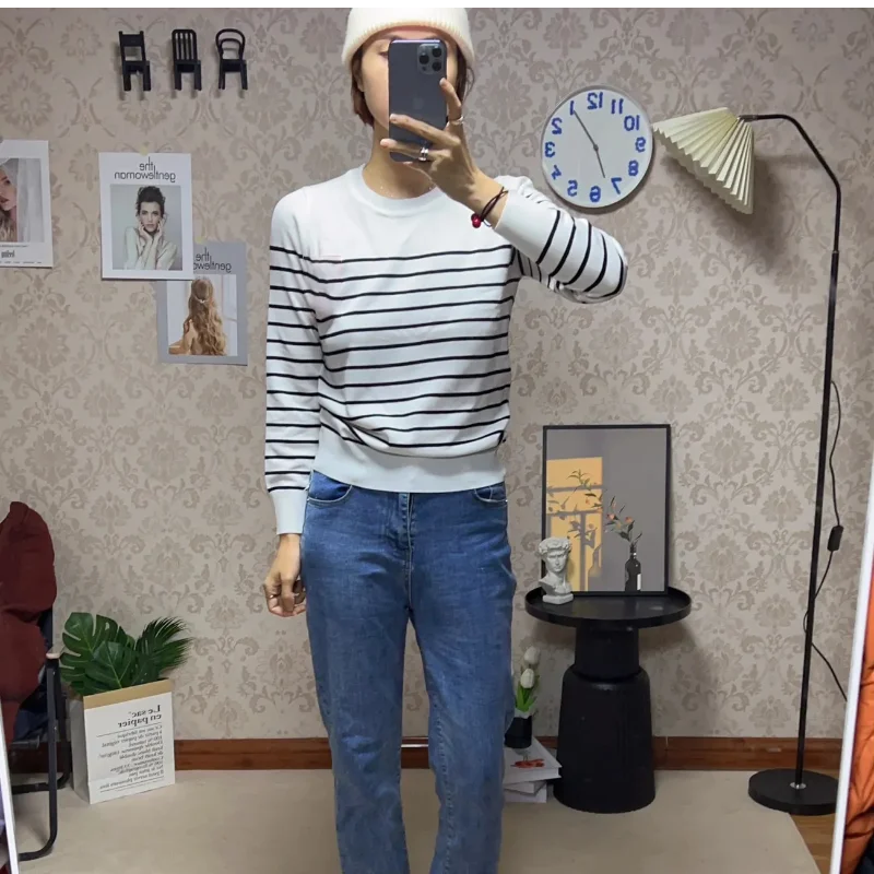 

Осенне-зимняя одежда, женский модный вязаный пуловер, повседневный свободный шерстяной свитер