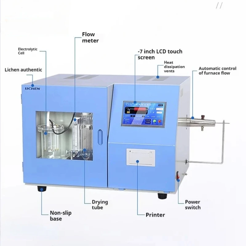 Fast Intelligent Sulfur Analyzer Coulomb Automatic Sulfur Analyzer Sulfur Content Detection of Coal.