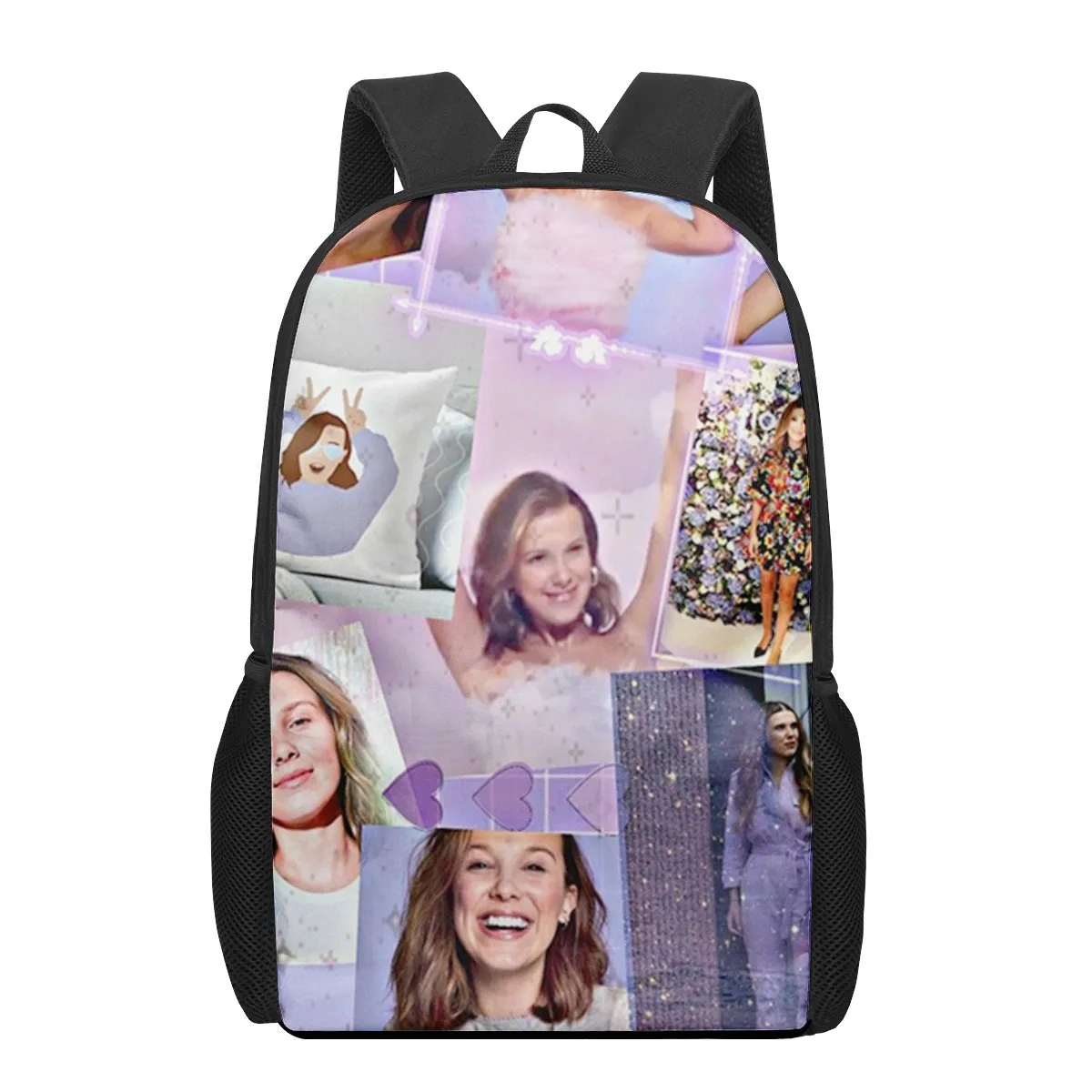 Millie Bobby Brown 3D Pattern School Bag for Children Girls Boys Casual Book Bags Kids Backpack Boys Girls Schoolbags Bagpack