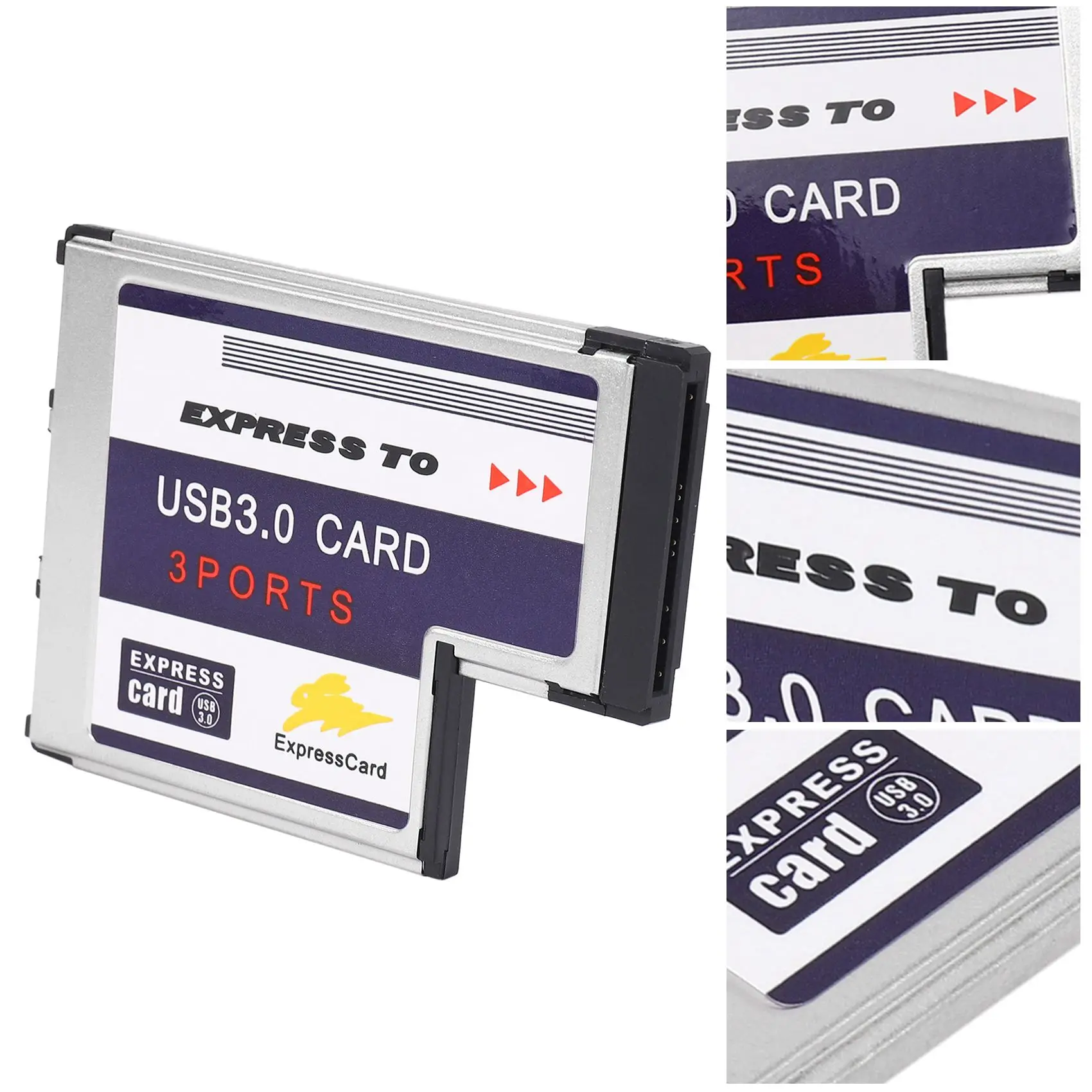 

HOT SALE 3 Port USB 3.0 Express Card 54mm PCMCIA Express Card for Laptop NEW