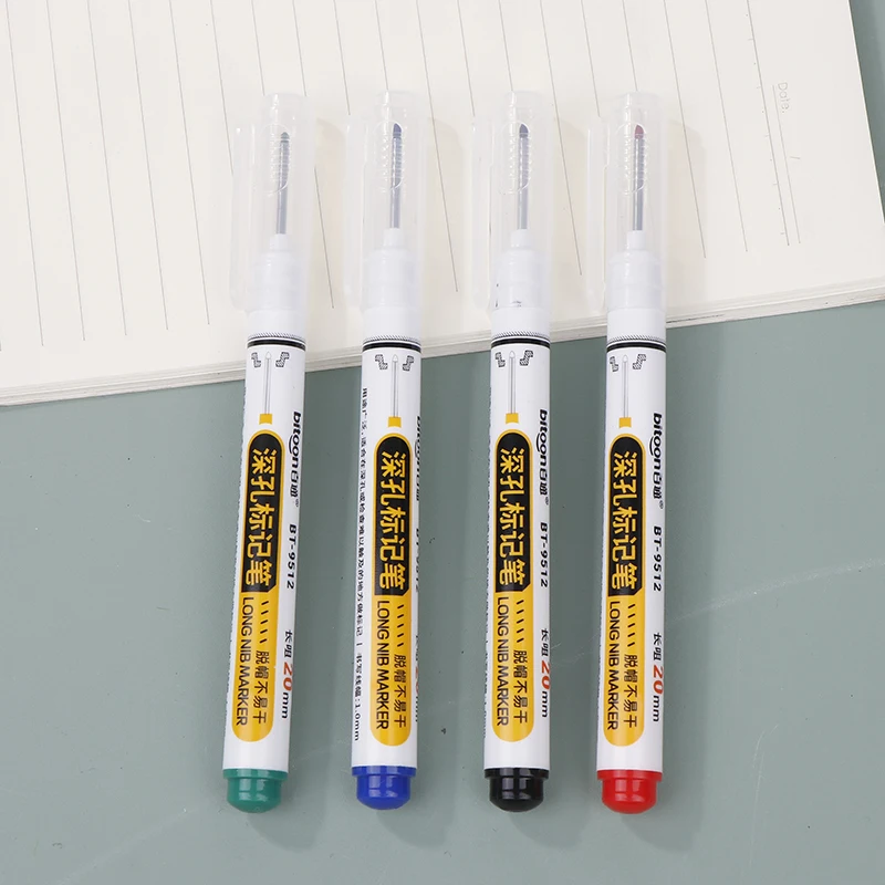 20mm Marking Pen Waterproof And Colorfast Ceramic Tile Wood Metal Deep Hole Long Head Marking Pen Woodworking Electrician Tool~s image 4