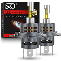 30000LM H7 H4 LED Car Headlight Bulb Canbus Led Light for Wireless With Fan Auto Mini H4 Bulbs Motorcycle Fog Lights 6500K 12V