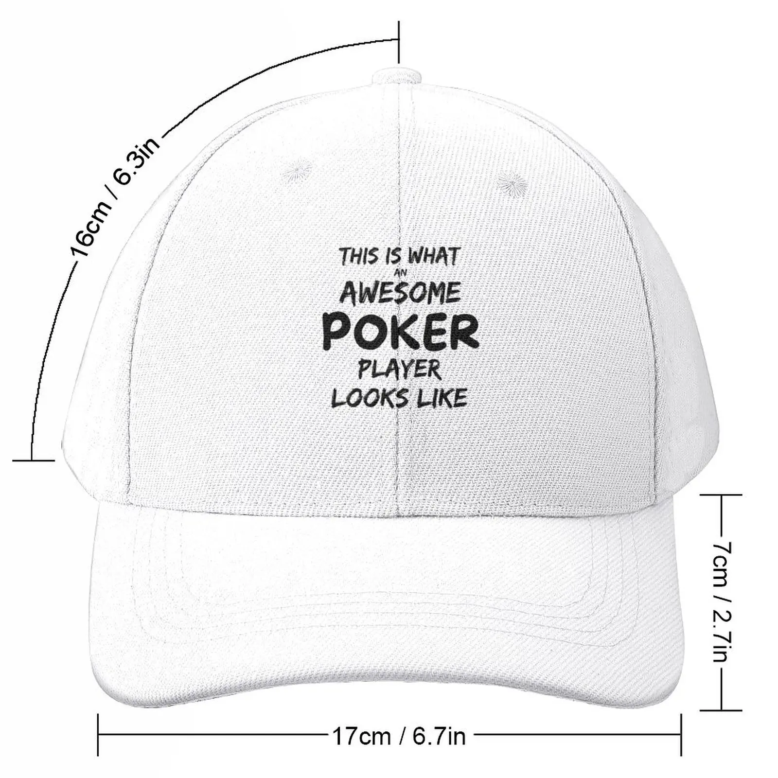 Awesome Poker Player Baseball Cap Snapback Cap Anime Luxury Woman Men's