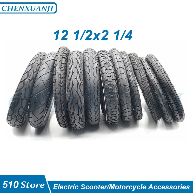 12 Inch Tire  1/2x2 1/4 62-203 57-203 47-203 for Gas Electric Scooters and E-Bike  1/2X2  Wheel Tyre & Inner Tube