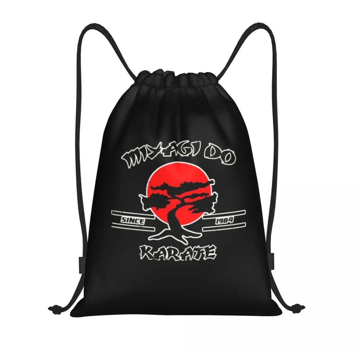 Karate Kid Miyagi Do Drawstring Backpack Sports Gym Bag for Men Women Anime Cobra Kai 80s Movie Shopping Sackpack