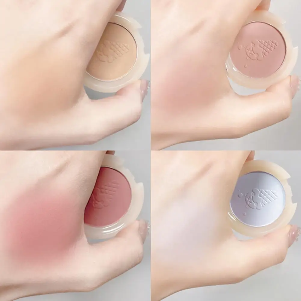 Stunning Contour Blush 4 Colors Easy to Clean Eco-friendly Face Blush Powder Cosmetic Gift Face Blush Powder Brighten Skin