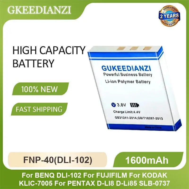 Battery For BENQ DLI-102 FUJIFILM KODAK KLIC-7005 PENTAX D-LI8 D-Li85 SLB-0737 FinePix 4900 4800 Zoom MX-1700 MX-2700 MX-2900