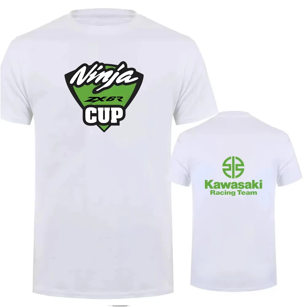 

2025 Summer New Men's T-shirt Kawasaki motorcycle cycling T-shirt quick drying sweat absorbing printed T-shirt T-shirt