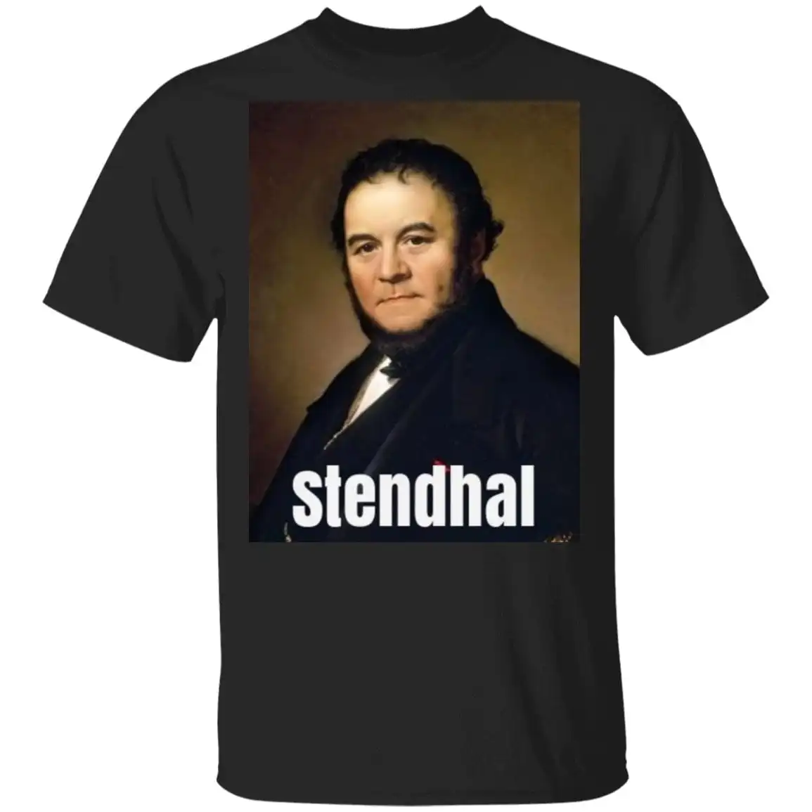 Stendhal French Classic Writer T Shirt World Literature The Red And Black Author Portrait G500 5 3 Oz