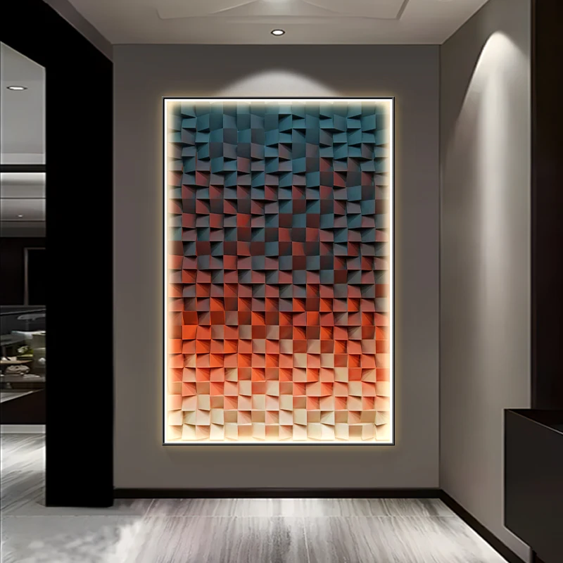 Modern LED Wall Lamp For Entrance Decoration Luxury Corridor  Floor Hanging Painting Abstract Light Home Living Room Mural Light