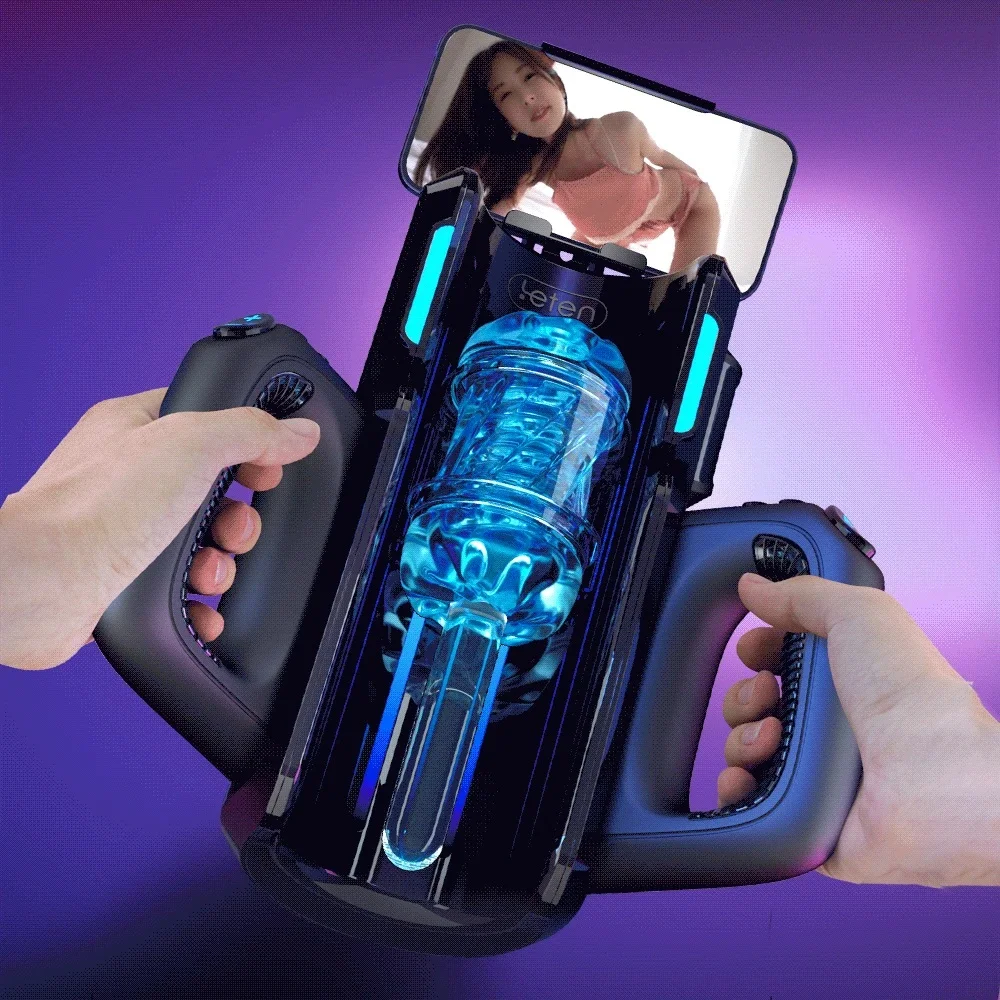 Leten THRUSTING-PRO 12 سنتيمتر Thrusting عالية السرعة ذكر الاستمناء التلقائي تلسكوبي المهبل جهاز استمناء لعبة الجنس للرجال #3