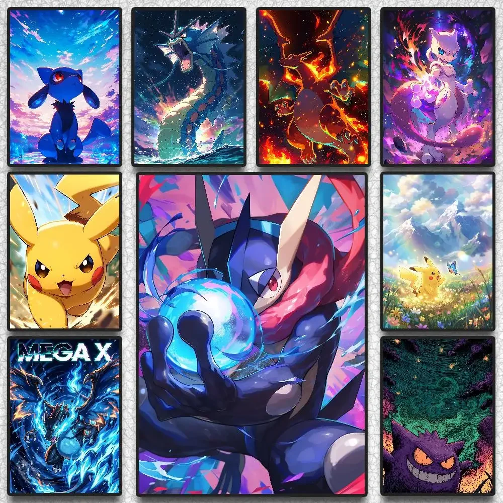 Pokemon Peripherals Charizard Arcanine Rapidash Anime Wall Art Canvas Print