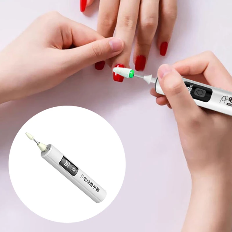Wireless Nail Drill 35000RPM Manicure Cutter Nail Repair Pedicure Milling Cutter Polisher Sander USB Rechargeable Nail File