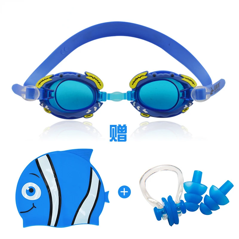 New Waterproof Children's Swimming Goggles Cartoon Heart Shape UV Fogging Proof Swim Training Glasses for Children Kids Gifts