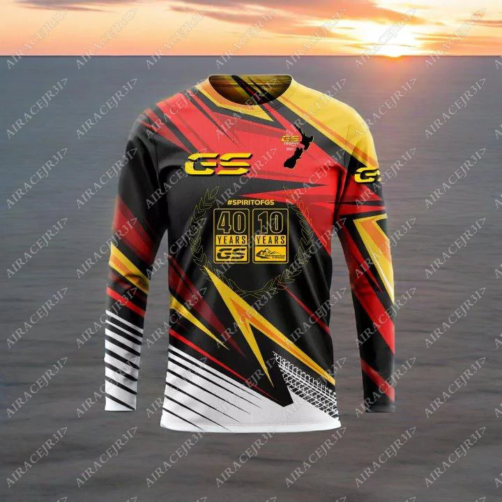 For BMW 40 Years Motorrad R1250GS/R1200GS/ F850GS/F750GS/ Long sleeve T-Shirt Touring Motorcycle ADVENTURE Not Fade Jerseys