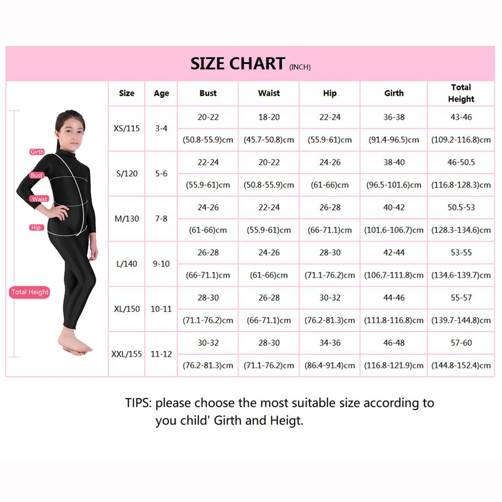 Kids Girls Ballet Leotards Costume Long Sleeve Gymnastics Leotard Jumpsuit Unitard Ballet Dance Class Training Performance Wear
