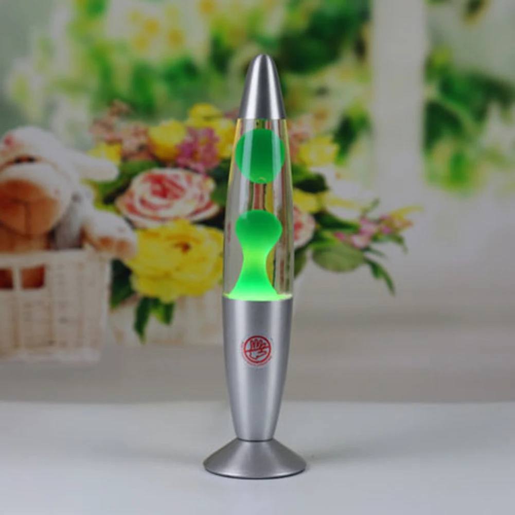 Volcanic Lava Lamp 25W Peace Motion Lava Lamp Aluminum Alloy Base Creative Volcano Lava Night Light for Home Living Room Bedroom