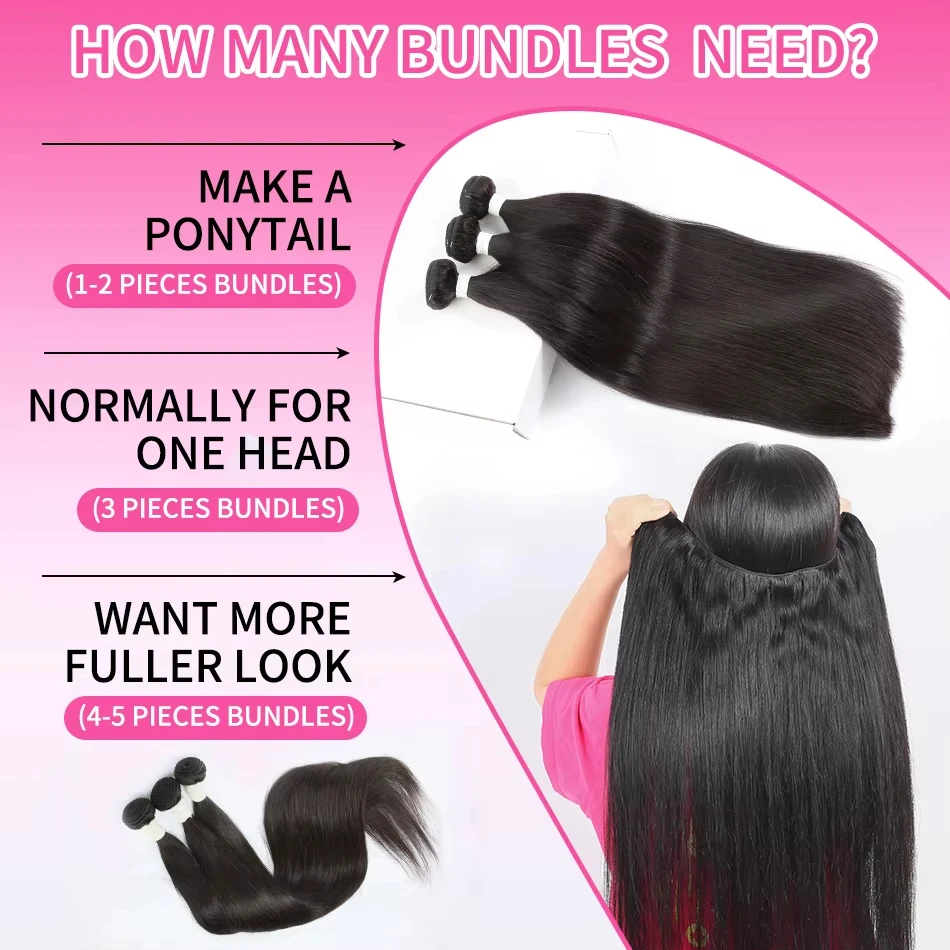 30 40 بوصة حزم الشعر الخام 100% حزم شعر طبيعي مفرود حقيقي للنساء السود 3 4 حزمة البرازيلي طويل تمديدات شعر ريمي