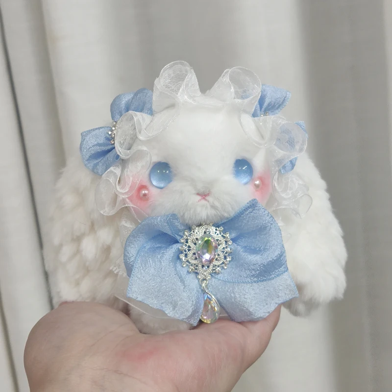 Cute Rabbit Pendant Handmade Lolita Rabbit Bow Cute Gift for Girls Original Keychain Key Chain