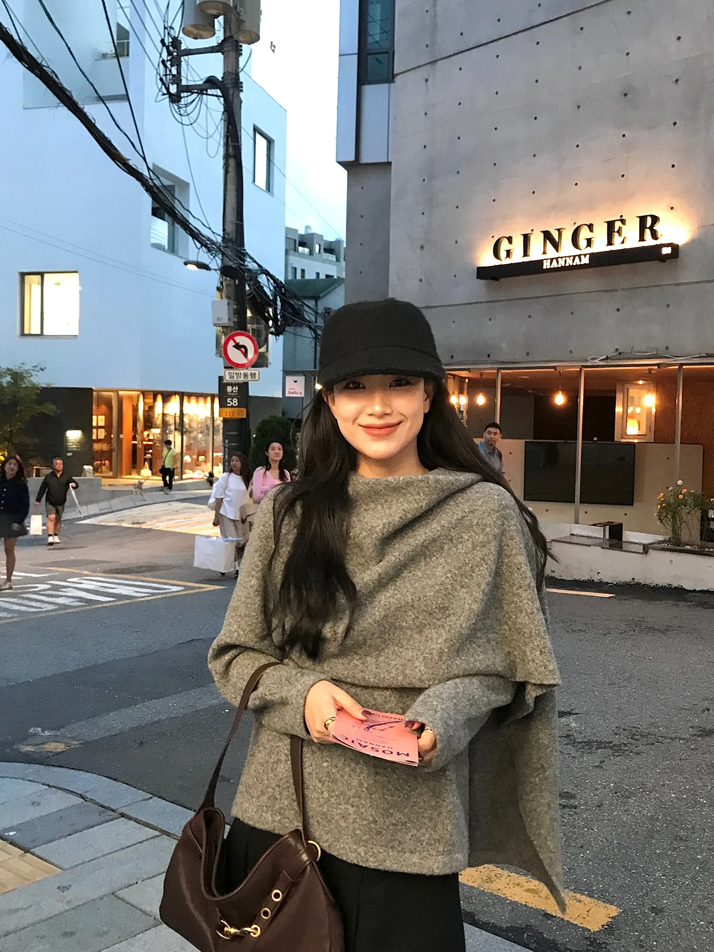 

DaqianwithU Large Quanti Woolen awl Fake Two-Piece Women's Sweater Winter Top Casual Commute Sle Loose Fit Long Sve