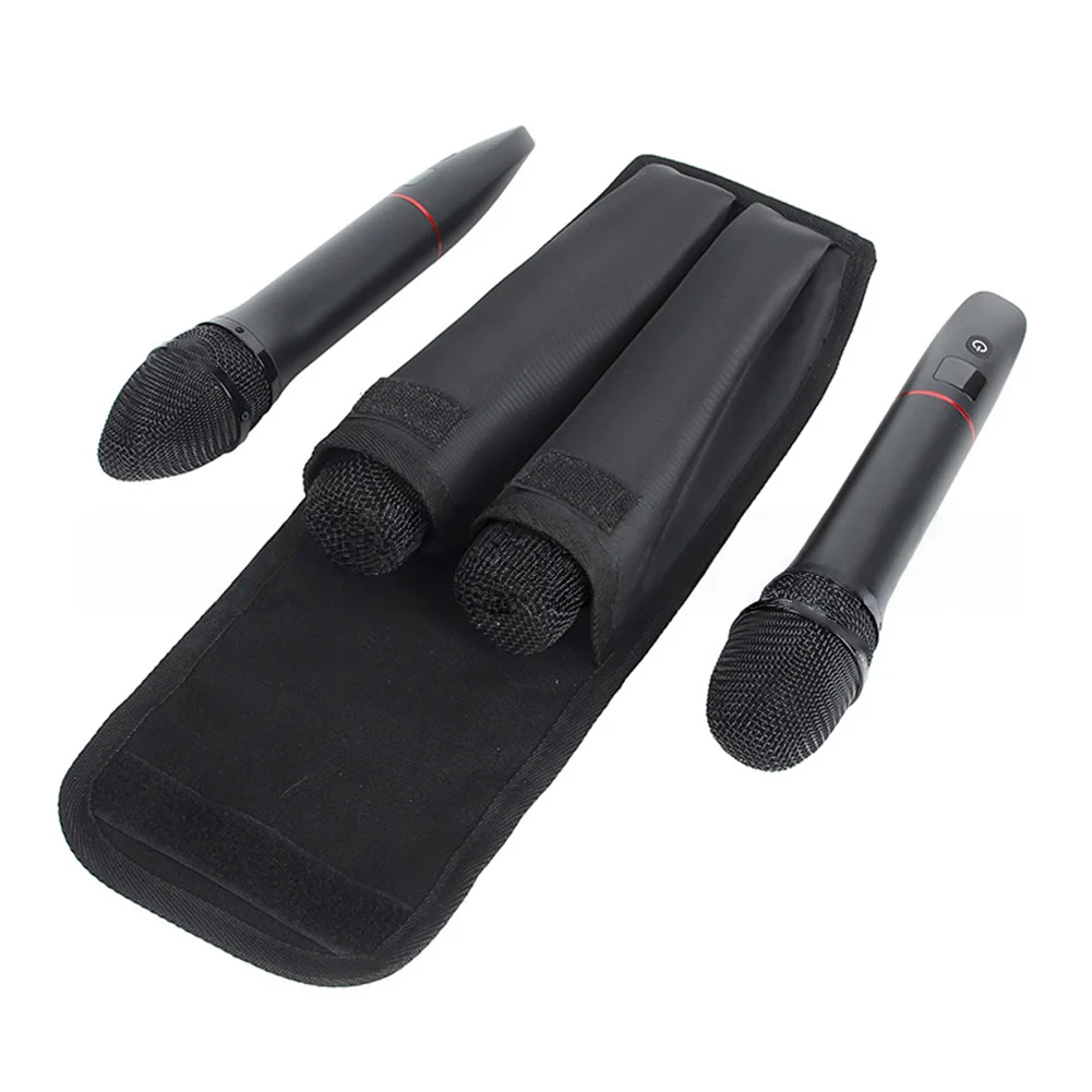Microphone Pouch With Shoulder Strap For Easy Transport Dustproof Storage Solution For Vocalists And Audio Engineers 29x14x2cm