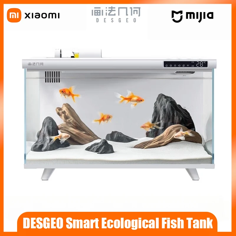 

Xiaomi DESGEO Smart Eco Aquarium, a self-circulating compact desktop aquarium, supports smart control via the M1 Smart Home App.