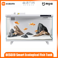 Xiaomi DESGEO Smart Eco Aquarium, a self-circulating compact desktop aquarium, supports smart control via the M1 Smart Home App.