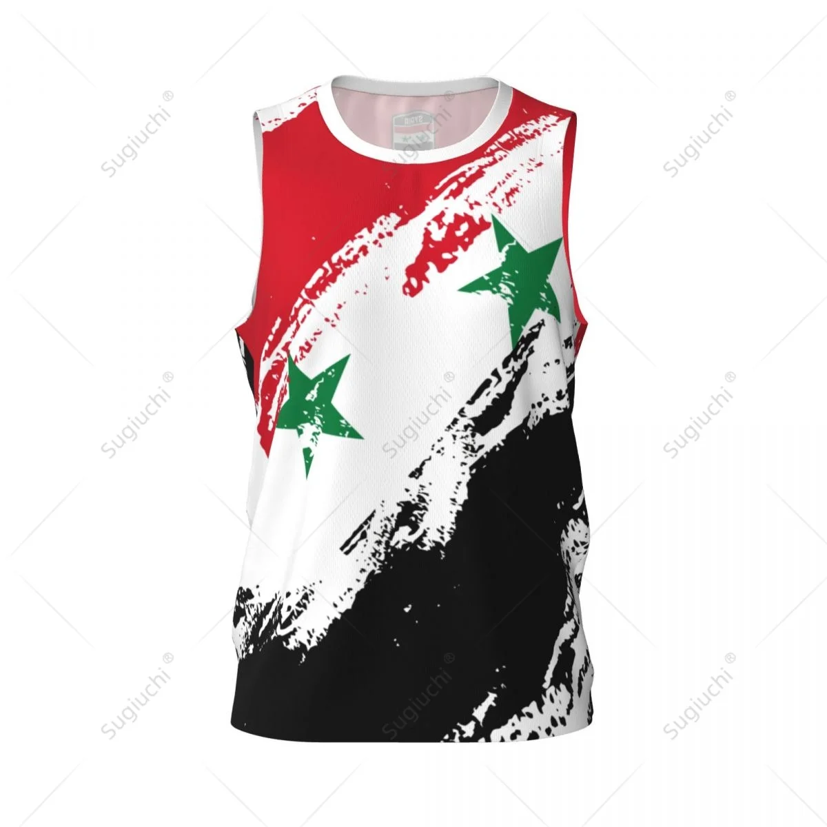 Men Basketball Sports Syria Flag Running Fitness Multifunction Jersey Sleeveless shirt Custom Name Nunber Exclusive