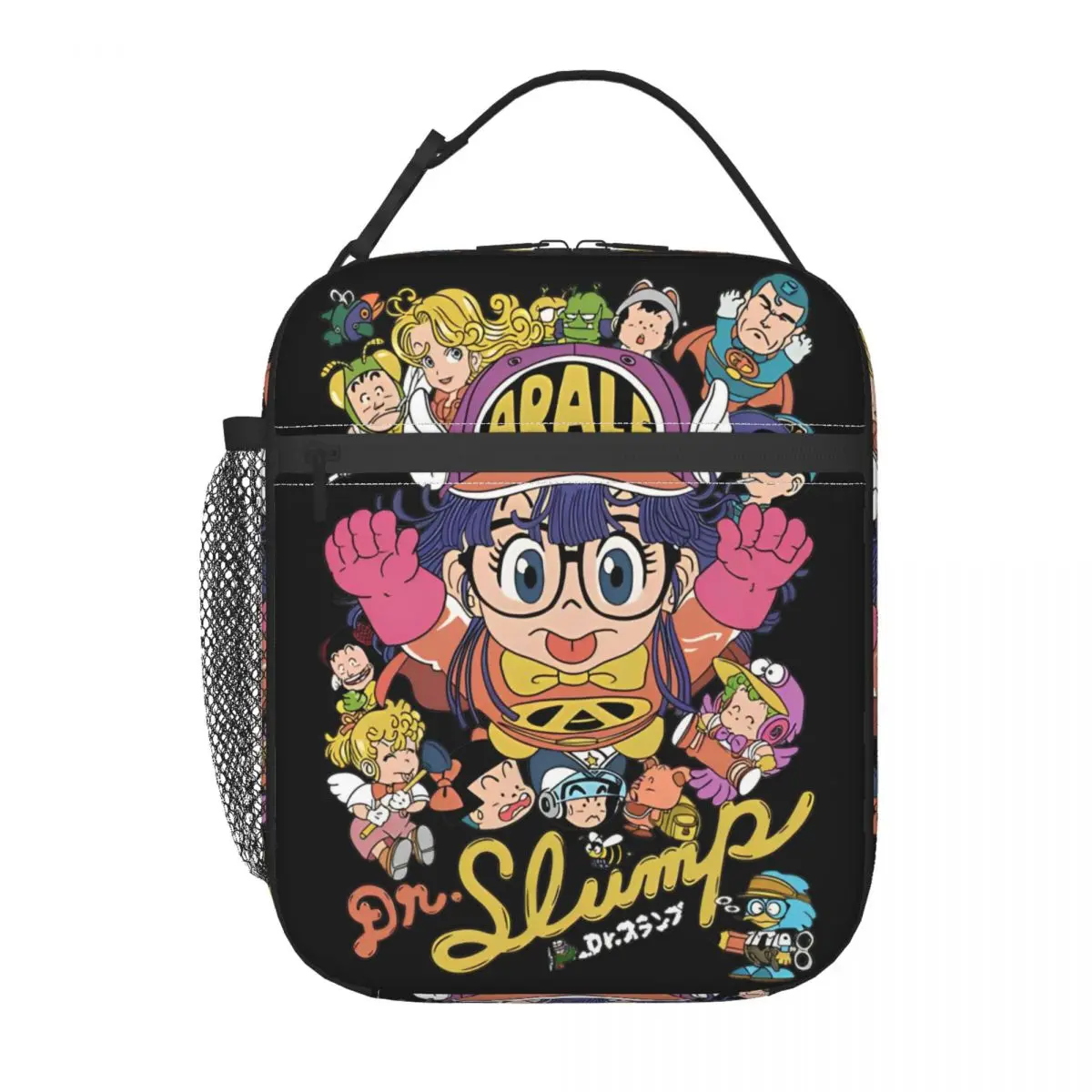 Arale Dr.Slump Insulated Lunch Bags Thermal Bag Reusable Large Tote Lunch Box Men Women Work Picnic