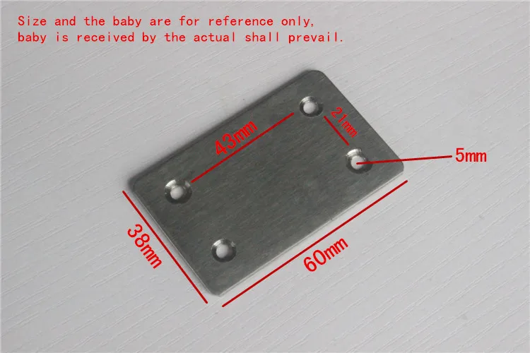 Stainless steel thickened flat gasket with holes baffle baffle bolt accessories double hole metal steel sheet iron sheet straigh