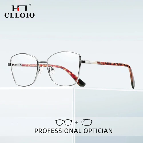 CLLOIO, gafas de lectura a la moda para mujer, gafas de ordenador antirayos azules con prescripción, gafas ópticas para miopía e hipermetropía