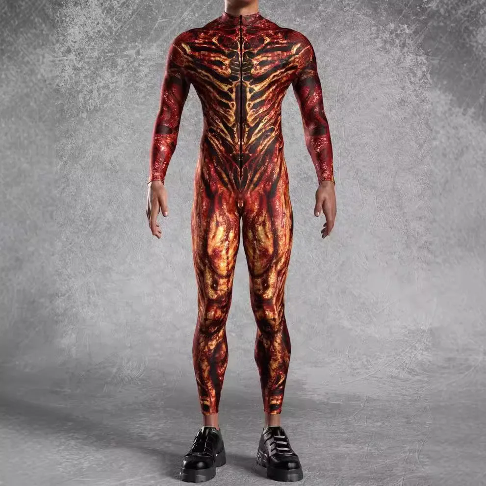 

Carnival Fashion Green Couple Costume Cosplay Bodysuit Adult Men Tights Cyberpunk Steam Tights Festival Masquerade Jumpsuit 2026