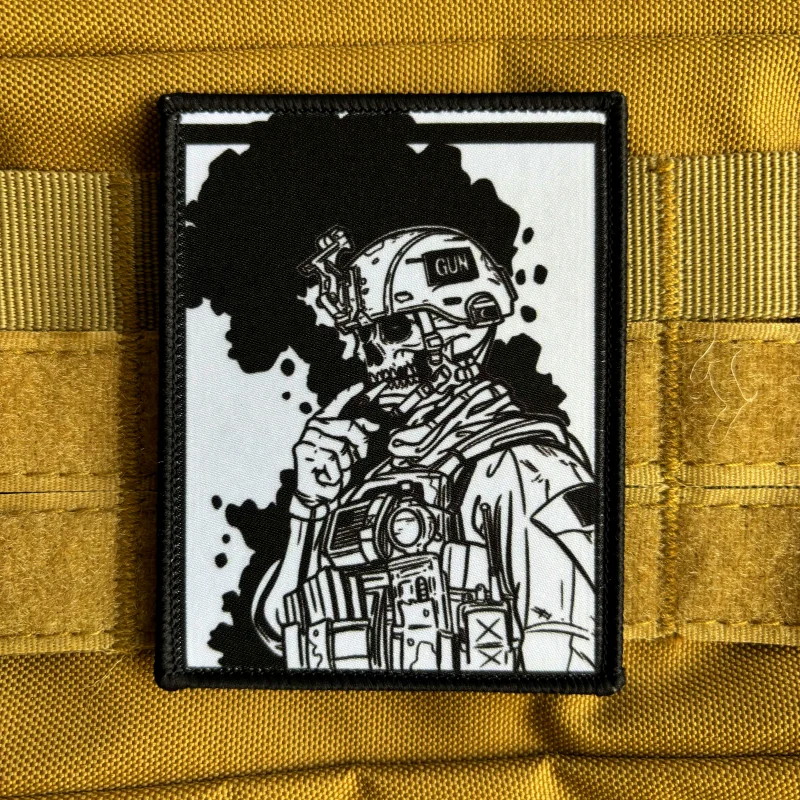 Just A Gun Rifleman Tactical Patch Army Soldier Morale Badge Printing Hook & Loop Patches for Clothing Military Backpack Sticker