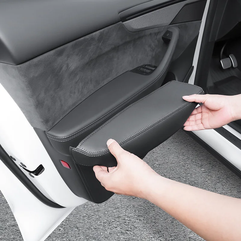 For Tesla 6-seater Model YL/Model Y Juniper, 4 Door Armrest Pads, Hand Support Height Pads, Protective Pads, 4pcs